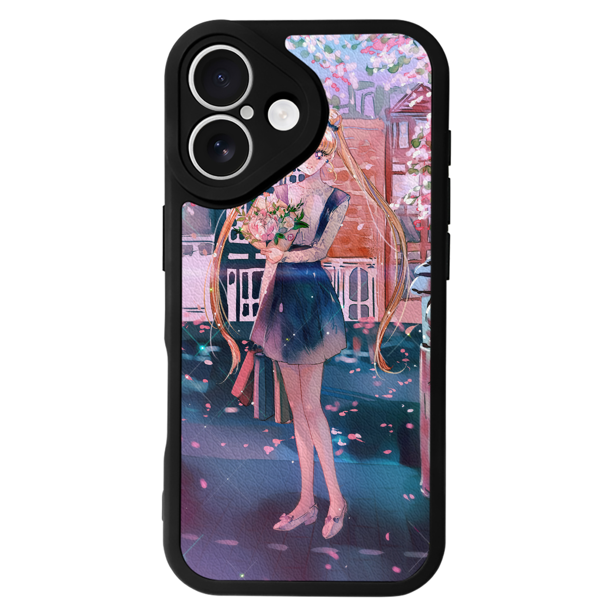 （画像用） 美少女戦士セーラームーン Sailor Moon 【iPhone 16シリーズ対応】シリコンスマホケース（レザー調） 材質：シリコン